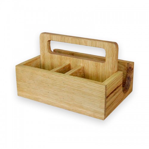 купить Wooden holder for workers and napkins, 180 * 125 * 70 mm, oak, oil / wax