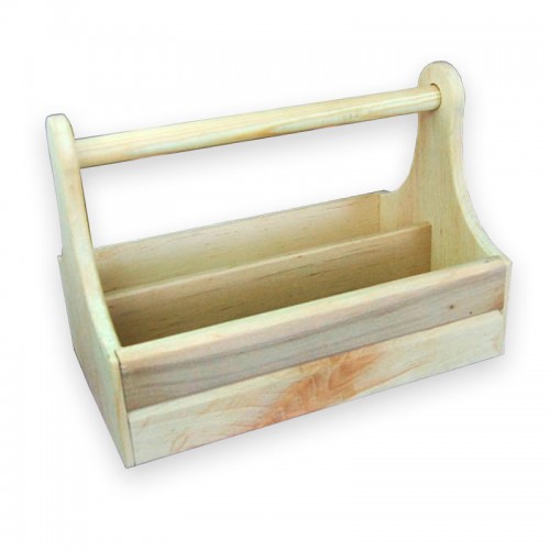 купить Wooden holder with handle, 250 * 155 * 180 mm, alder