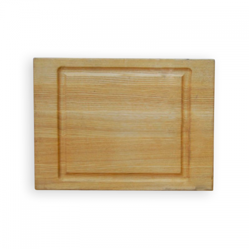 купить Wood plank 297 * 217 * 27mm for serving with hand pick and chute, ash, oil-wax