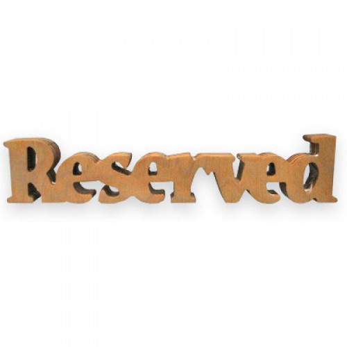 купить Деревянная табличка для резерва столов "Reserved"