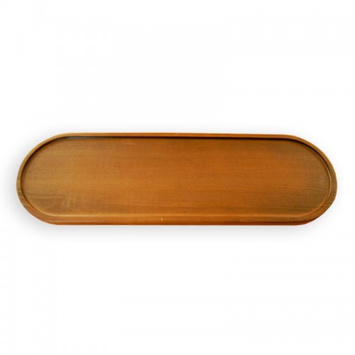 купить Wooden serving board oval 545 * 170 * 20 mm, height with legs 40 mm, ash