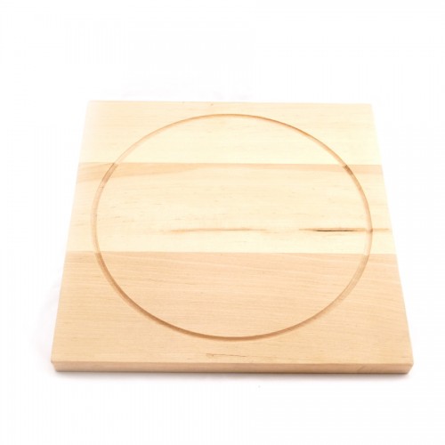купить Square wooden board for cloche, 300 * 300 * 20 mm, d 250 mm, alder