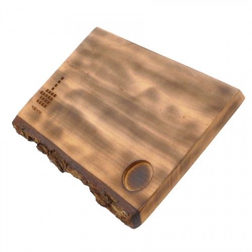 купить Wooden board for serving 300 * 200 * 20mm with decorative edge, alder, roasting, oil