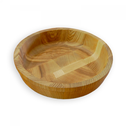 купить Wooden bowl d 228 mm, h 60 mm, ash