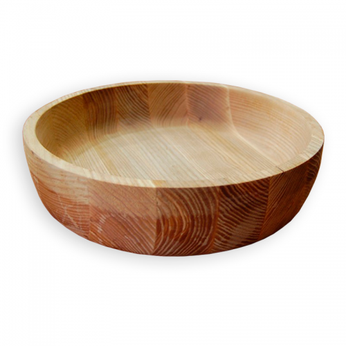 купить Wooden bowl d 275 mm, h 70 mm, ash