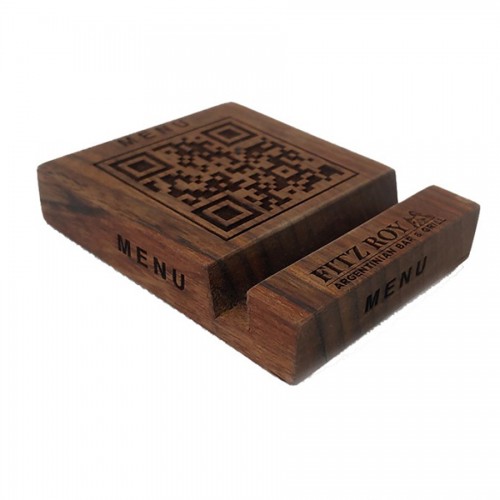 купить Stand for smartphone with QR code 120 * 70 * 20 mm, walnut, oak, ash, etc. Oil-wax.