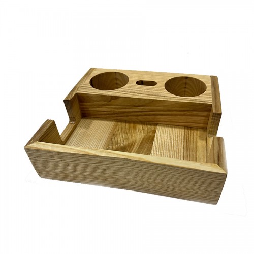 Wooden organizer for spices and napkins 190*175*50 mm, color natural wood, ash