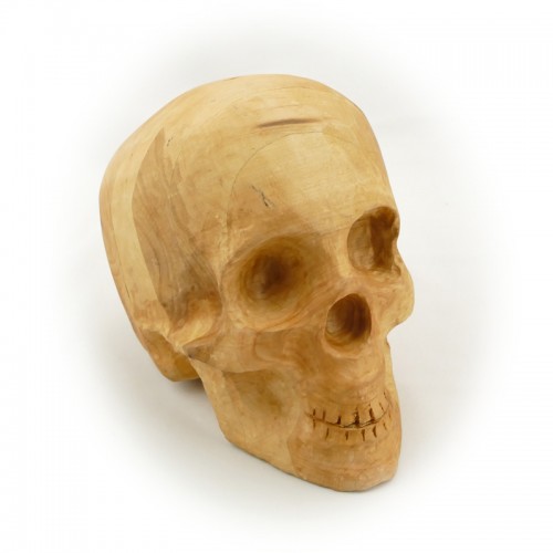 купить Decorative wooden skull, 150 * 200 mm, h 180 mm, alder